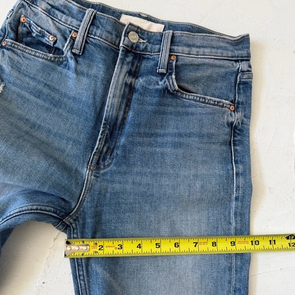 MOTHER Superior High Waisted Rider Ankle Jeans Far Beyond The Sky Size 28 - Picture 10 of 11